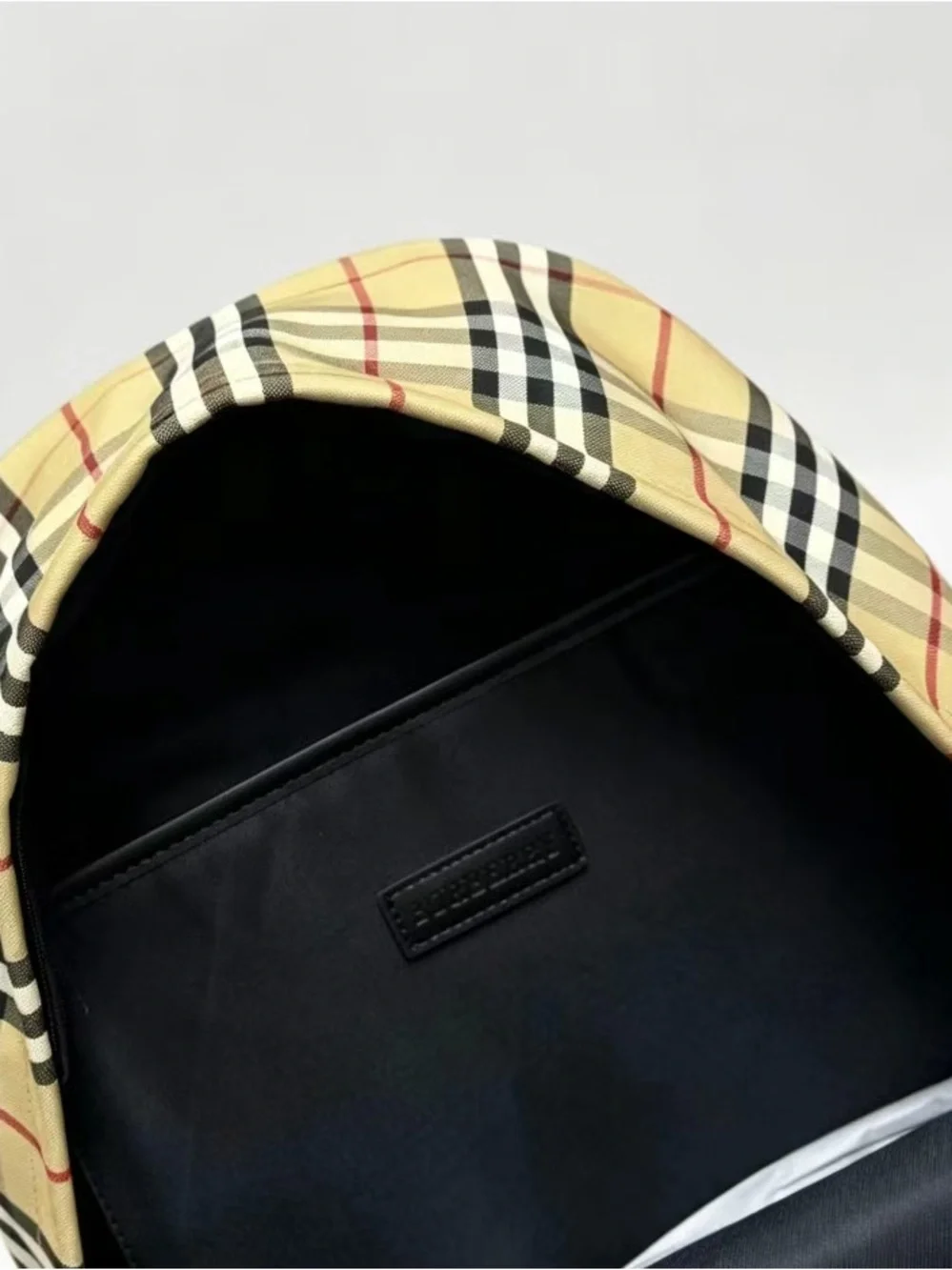 Burberryy Beige and Black Vintage Check Backpack